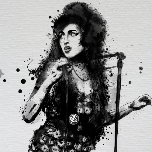 Ilustracion Winehouse - Blanchet