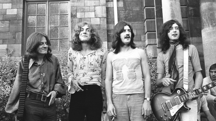Led Zeppelin 1969 Bath Festival (John Paul Jones, Robert Plant, John Bonham, Jimmy Page) (Photo by Chris Walter/WireImage)