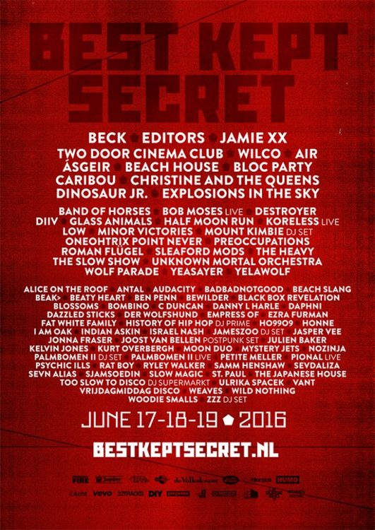Best Kept Secret Festival lineup