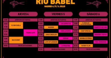 Rio Babel 2019 horarios