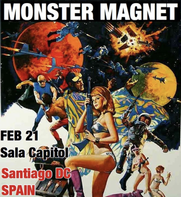 cartel concierto monster magnet santiago