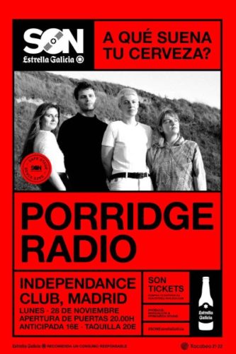 concierto de porridge radio en madrid 2022